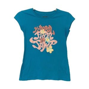 Kangol Blue Flower Graphic Tee